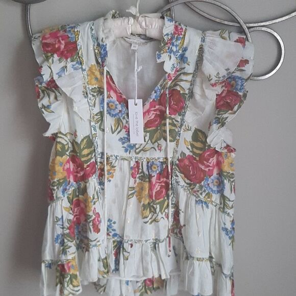 NWT Anthropologie Love the Label flutter sleeve - Picture 2 of 7